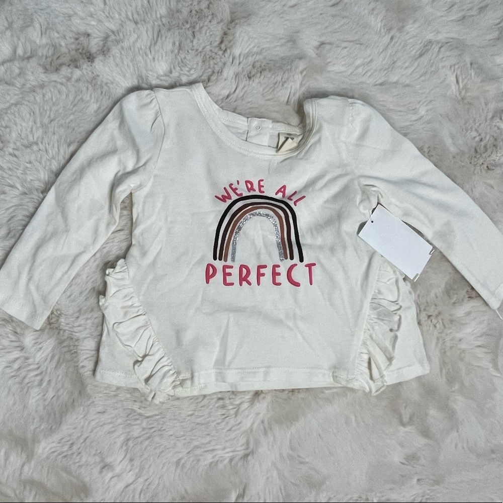 NEW - Tucker + Tate baby girls graphic Tee - 12 Mo